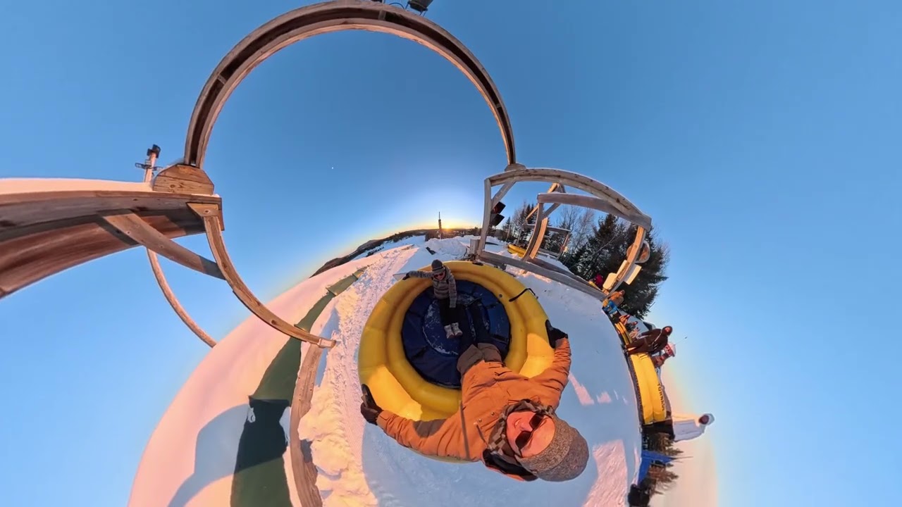 Valcartier SNOW TORNADO slide in Quebec 🇨🇦
