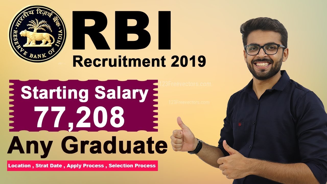 RBI Recruitment 2019 | 77,000 salary | Any Graduate | Latest Job 2019