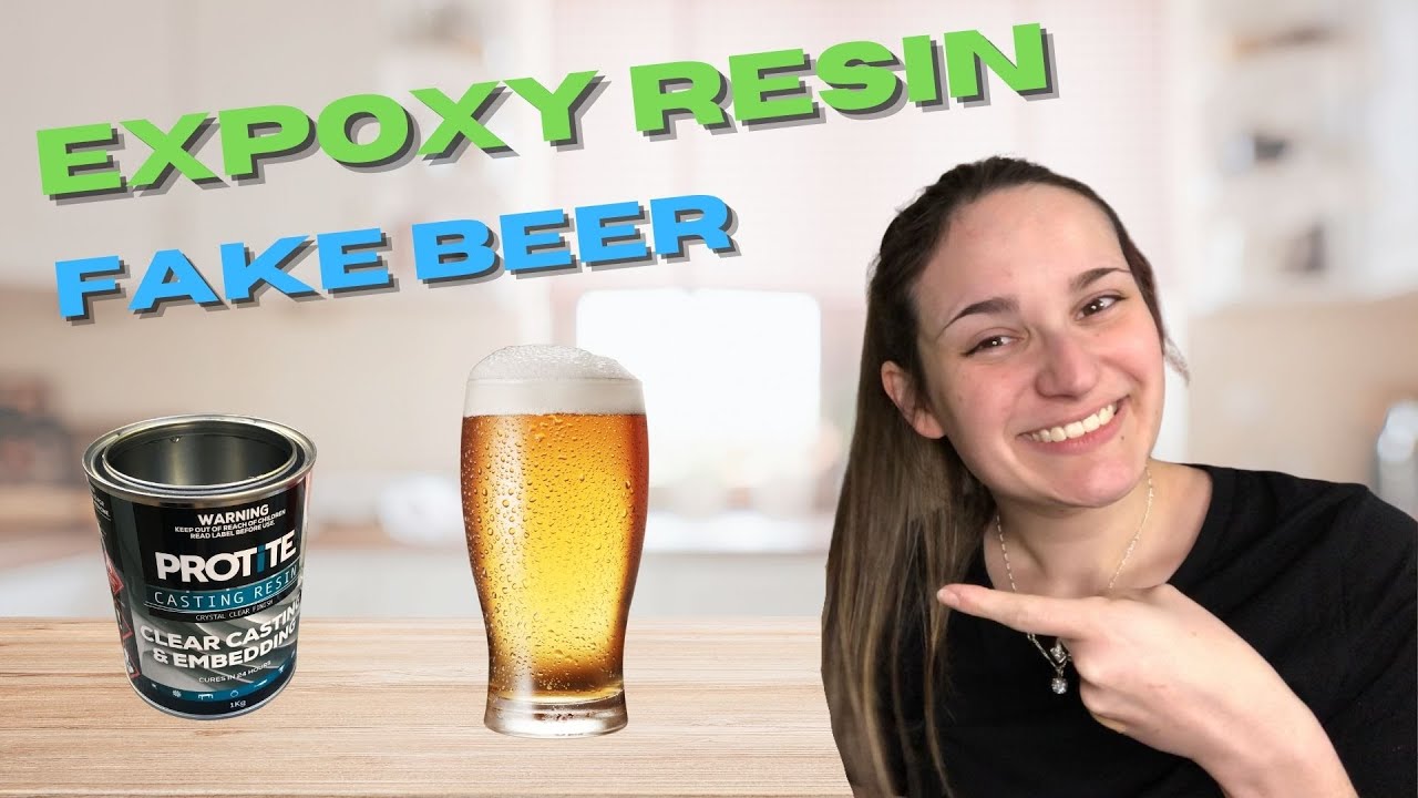 RESIN PROPS - Making Fake Beer from Epoxy Resin! Easy fake drinks on stage! So realistic!