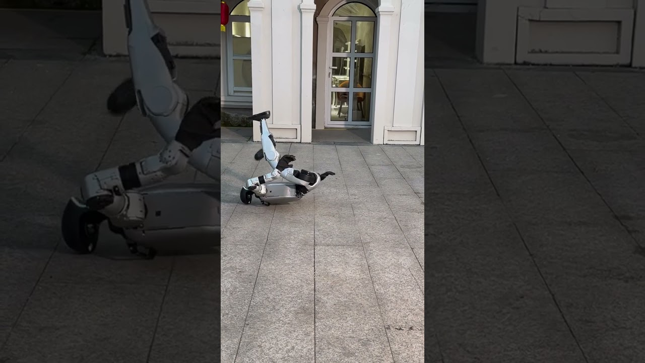 How many points would you give this kip-up move by the humanoid robot from #Unitree, China?