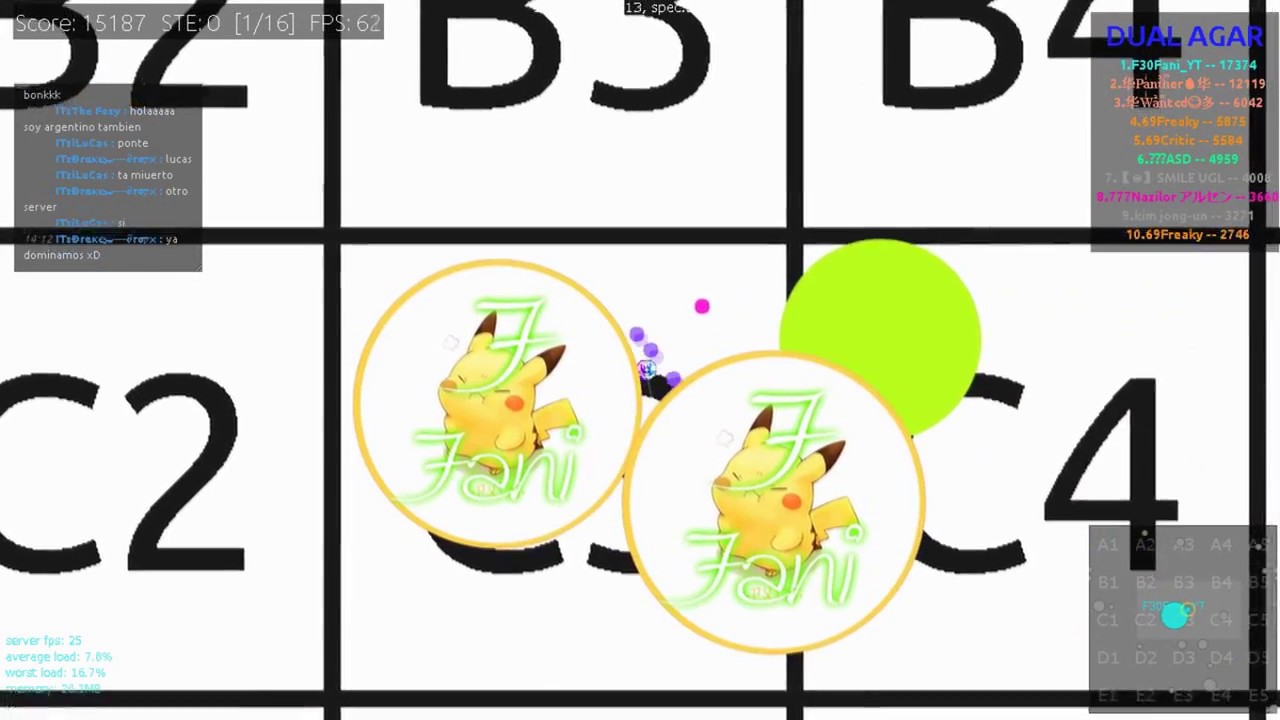 My first win compilation in dual-agar:Popsplit,Fani!