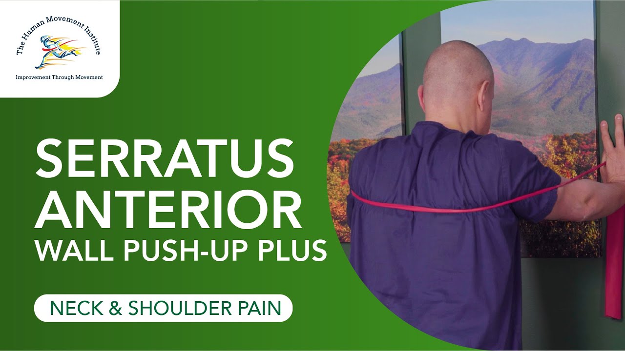 Serratus Anterior Wall Push Up Plus
