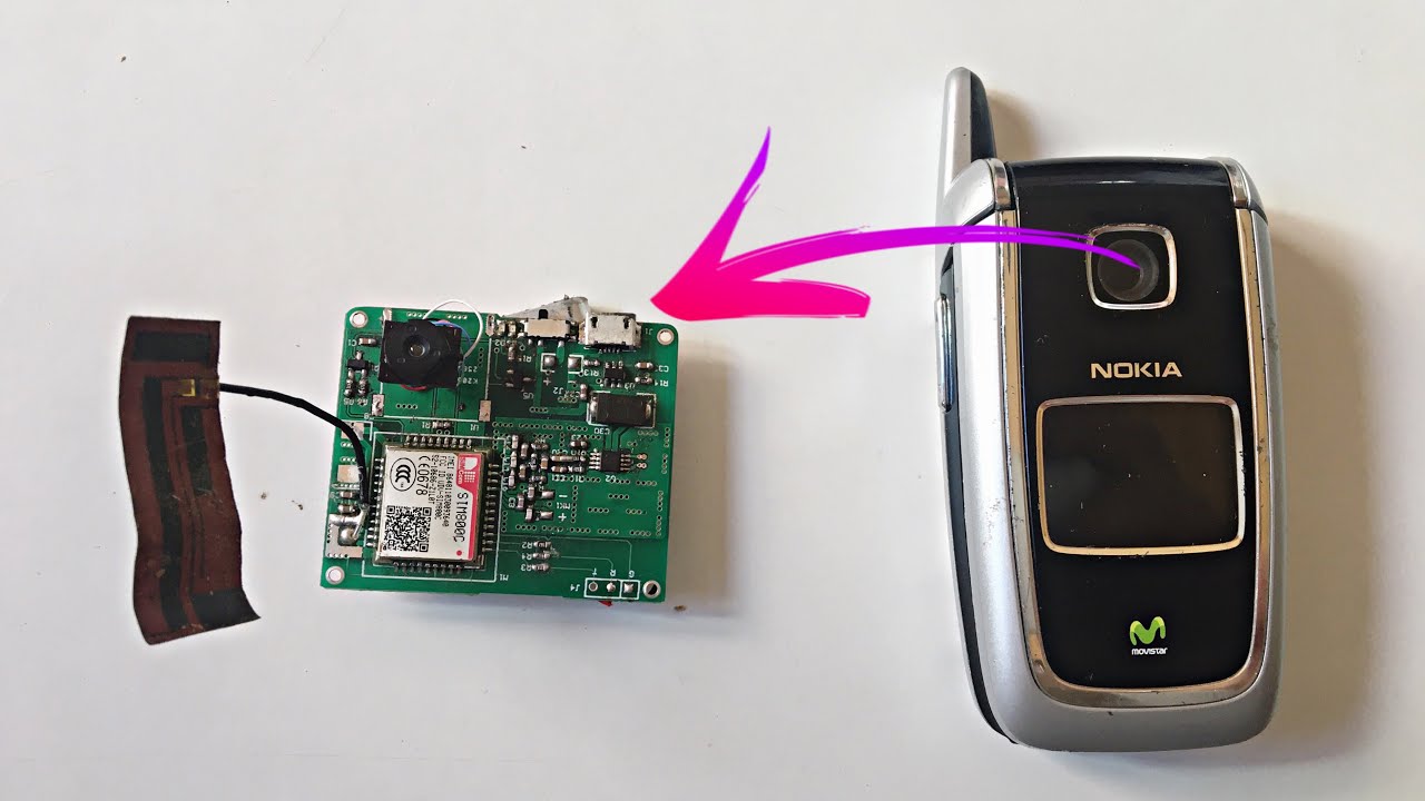 How to make a wireless spy camera || Make a wireless camera from an old mobile phone