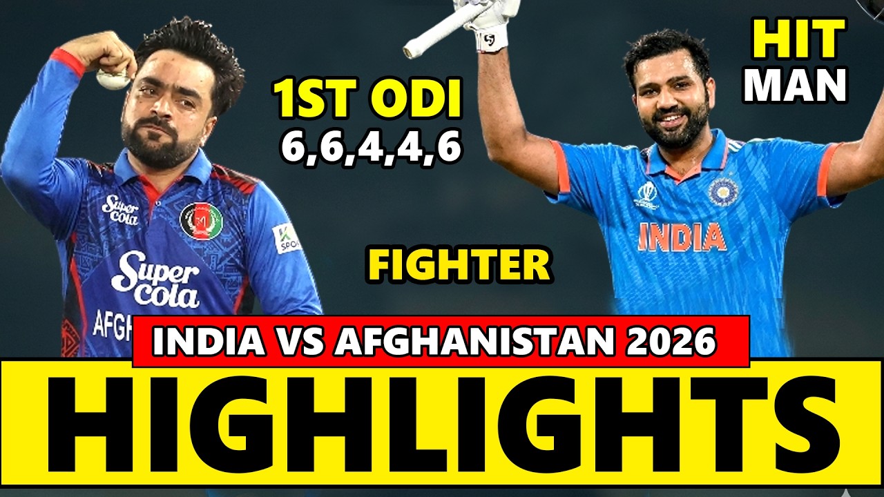 India vs Afghanistan 1st ODI Highlights 2026 | IND VS AFG Highlights