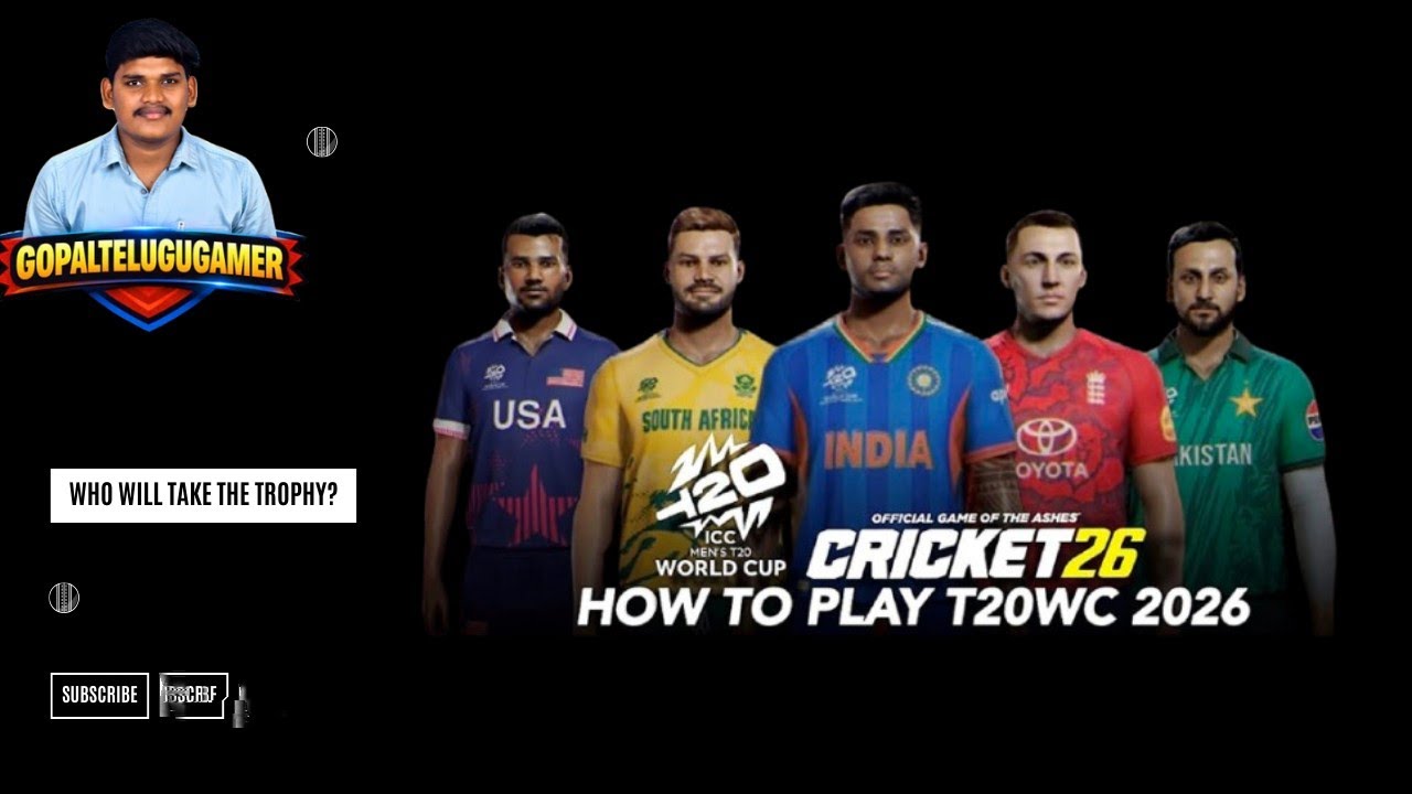 How to Play T20 World Cup 2026 in Cricket 26 with Real Teams & Stadiums • Cricket 26 New Update