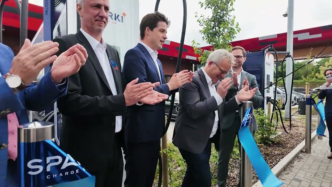 Grand Opening of Sparki's first 2F charging hub based on WILLBERT Amber II S-HUB system