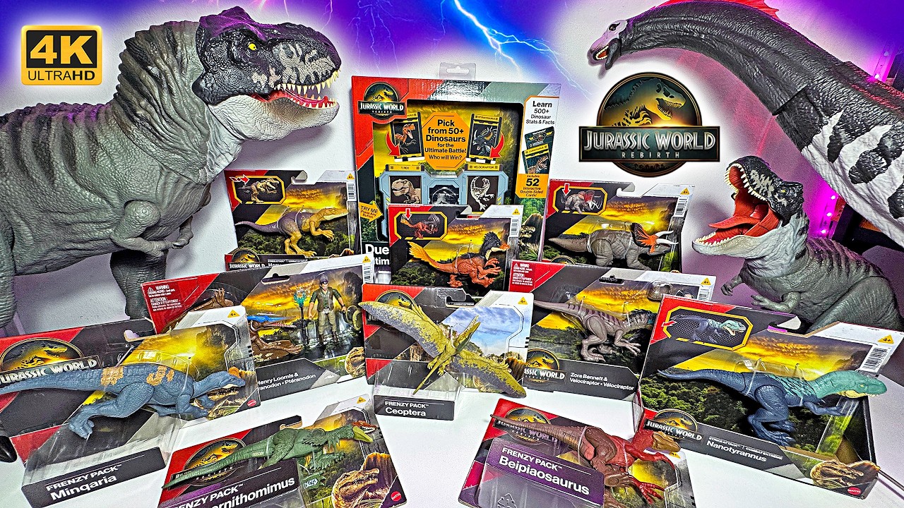 Massive Jurassic World Rebirth Toys Unboxing & ALL DNA Scan Codes!