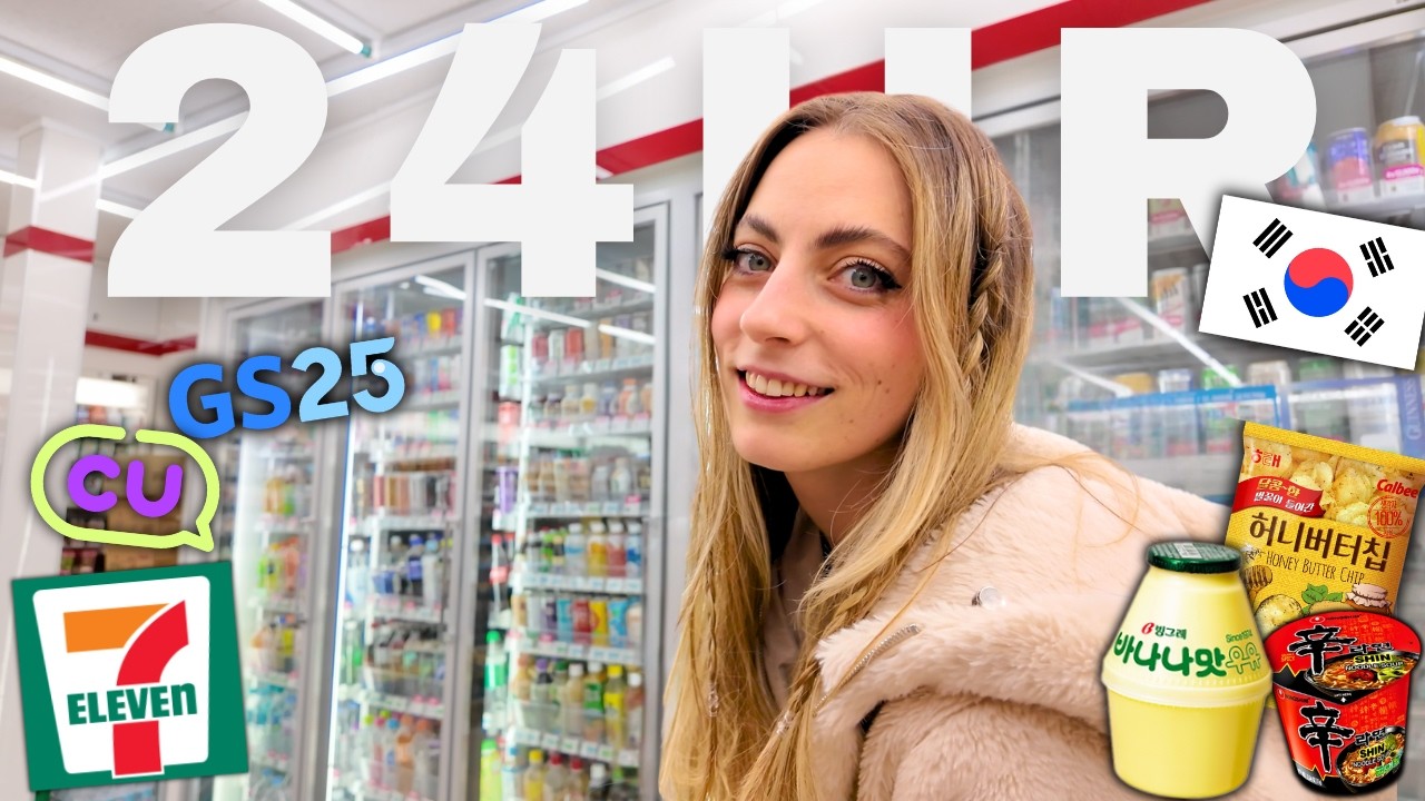 24 HRS of ONLY Korean Convenience Store Food!!! 🍜