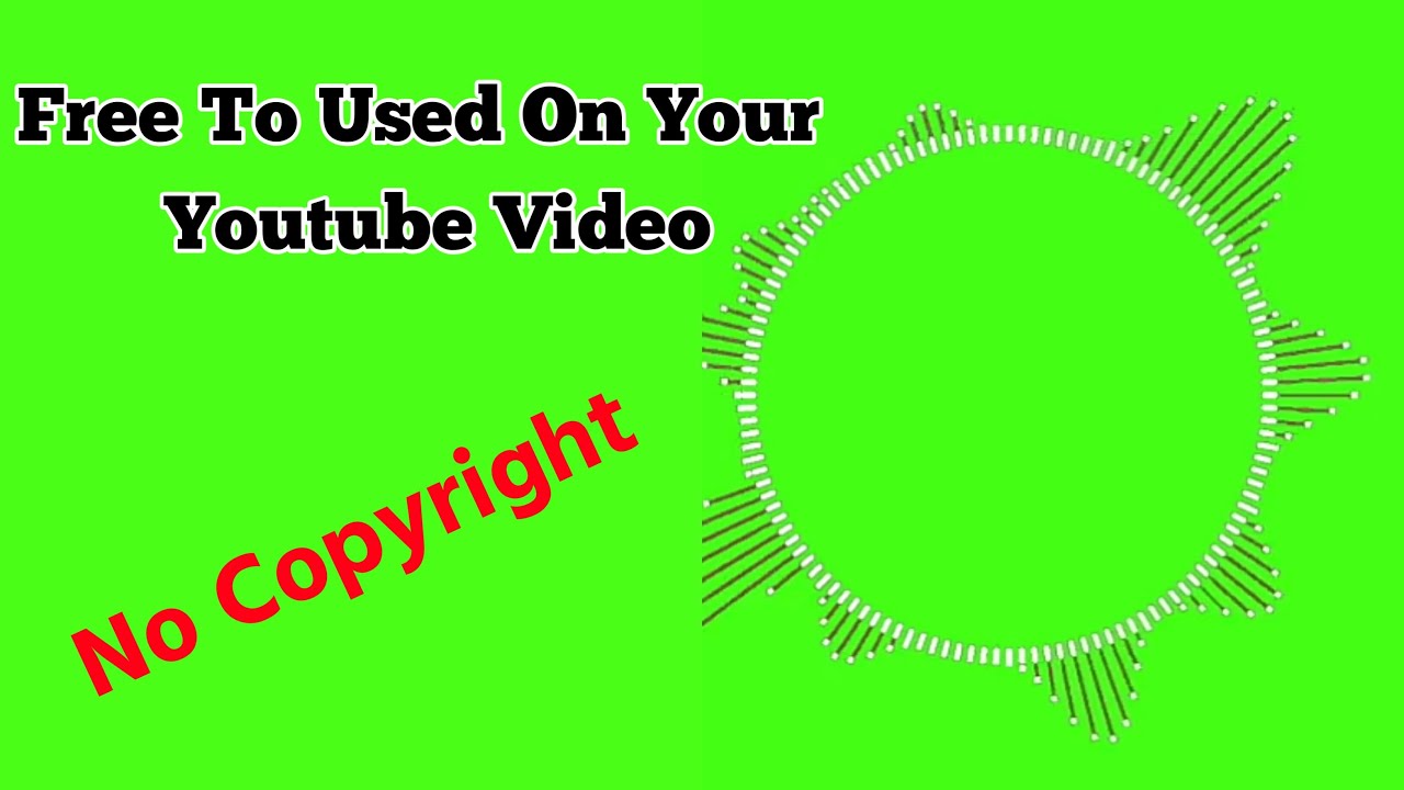 Audio Spectrum Visualizer Template || Green Screen Free to Used On Your Youtube Vide || No Copyright