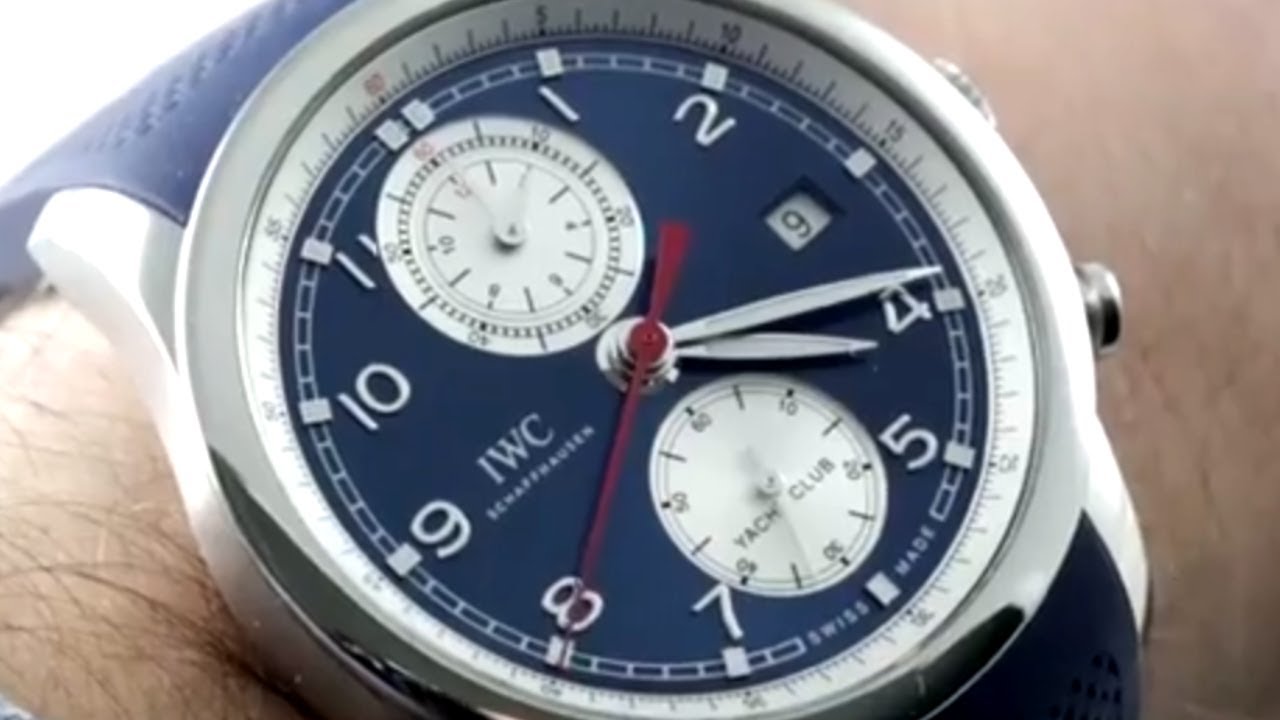 IWC Portugieser Yacht Club Chronograph (IW3905-07) Blue Panda Dial Luxury Watch Review
