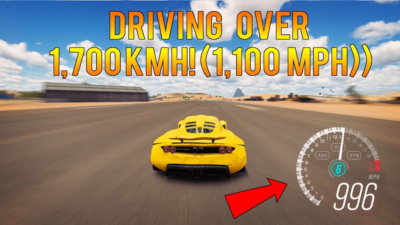 Forza Horizon 3 - TOP SPEED WORLD RECORD! DRIVING OVER 1,700KMH!