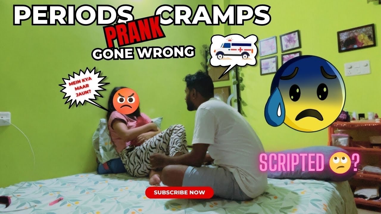 PERIOD CRAMP PRANK ON HUSBAND 🥹*HE SPOILED EVERYTHING * @thesamah || PRANK GONE WROGN || #prank