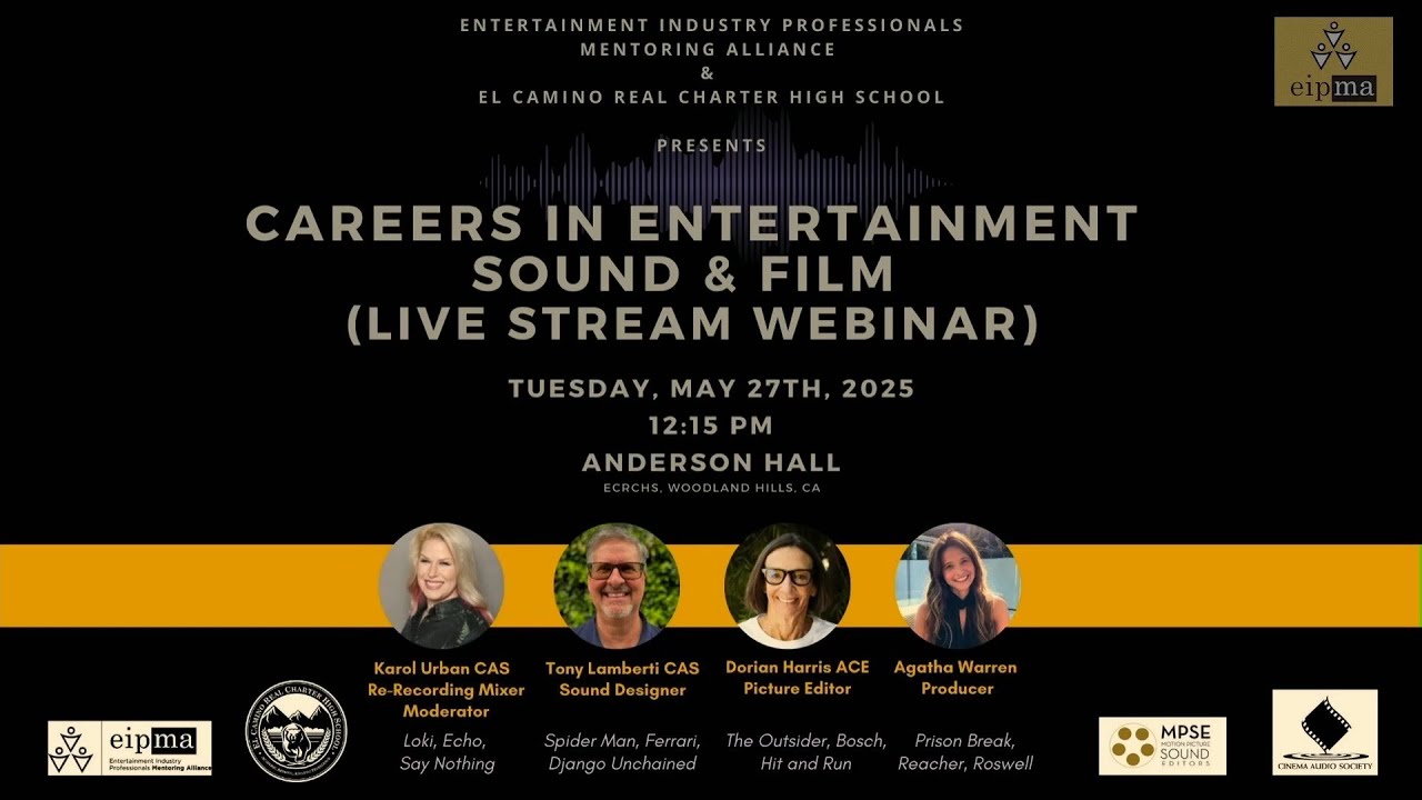 EIPMA-ECRCHS Webinar - Sound & Picture in Film & Television