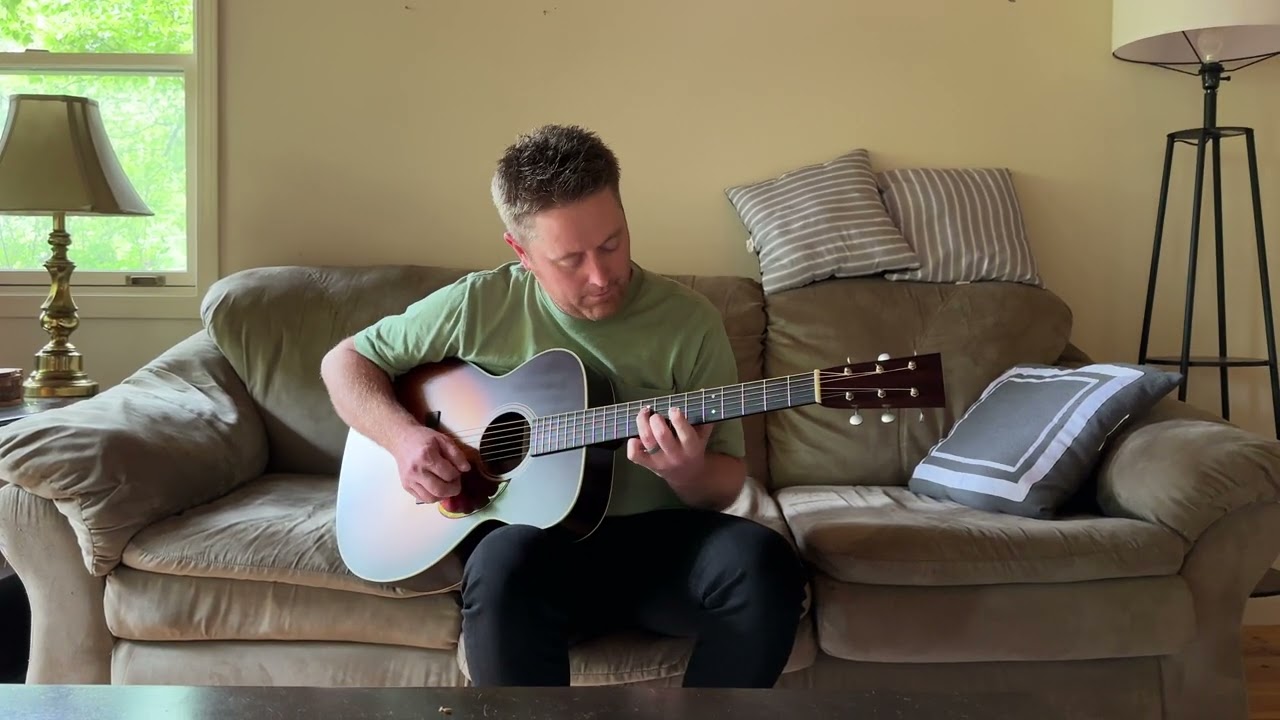 Jake Workman plays a Collings OM2 A Hill Country at Blue Ridge Guitar Camp 2024
