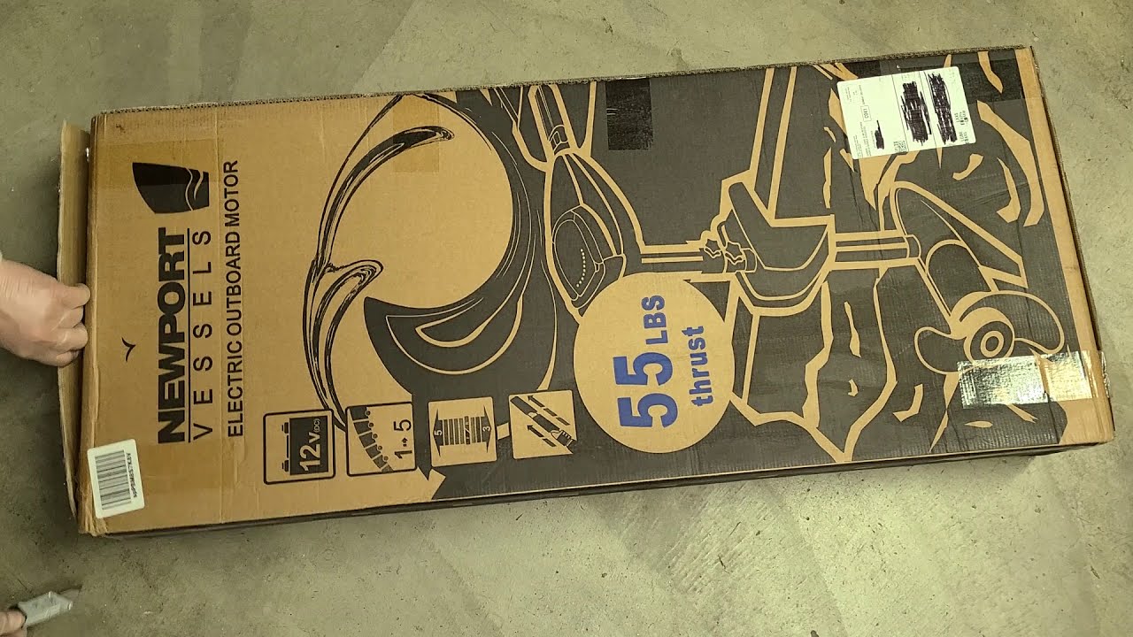 UnBoxing: Newport vessels electric outboard motor 55 LBS thrust