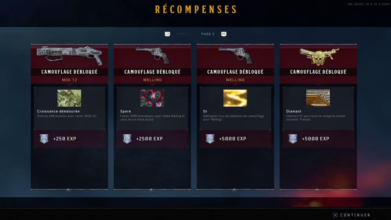 Retour bo4 farm dark matter