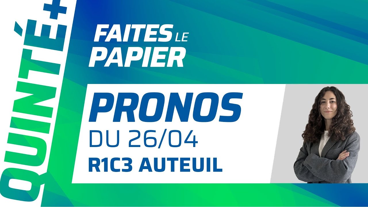 PRONOSTICS QUINTÉ+ DU SAMEDI 26 AVRIL : MAMIX'S PASSION, PREMIÈRE VCITOIRE DE CETTE ANNÉE ?