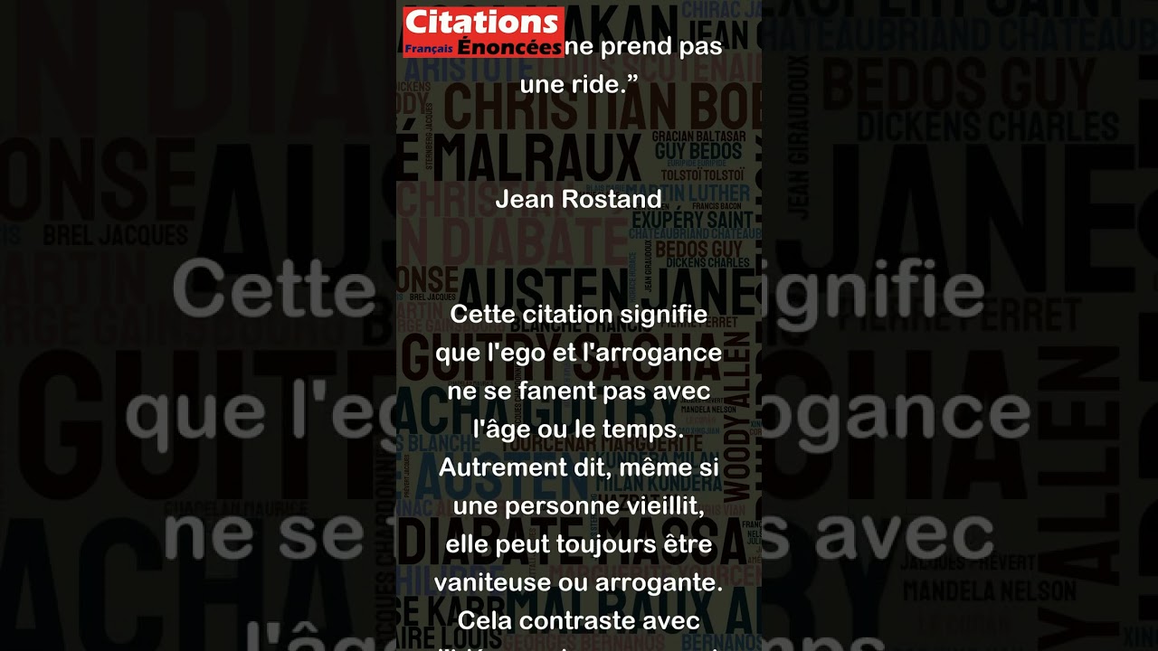 La vanit&eacute; ne prend pas une ride. - Jean Rostand