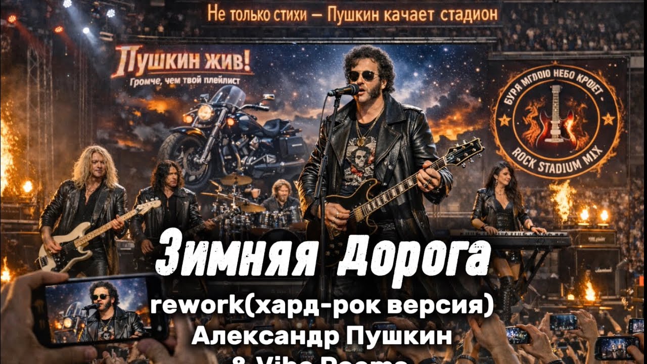 Зимняя дорога - rework(хард-рок версия) Александр Пушкин & Vibe Poems 