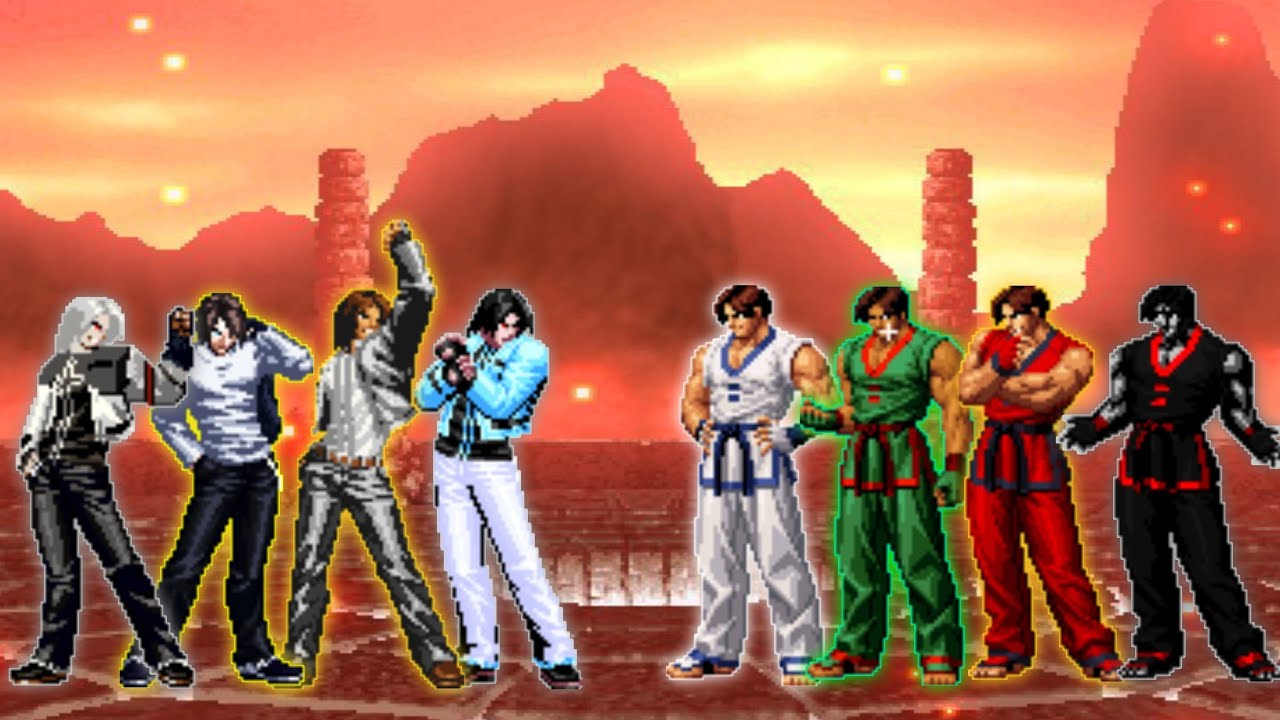 [KOF Mugen] Kyo Kusanagi Team VS. Kim Kaphwan Team