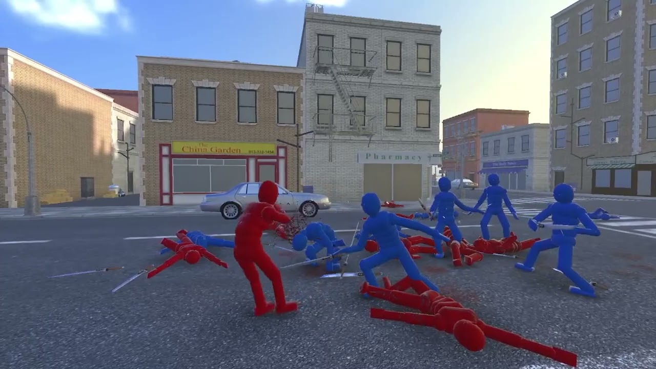 AI Learns to Fight with Euphoria Physics (deep reinforcement learning)