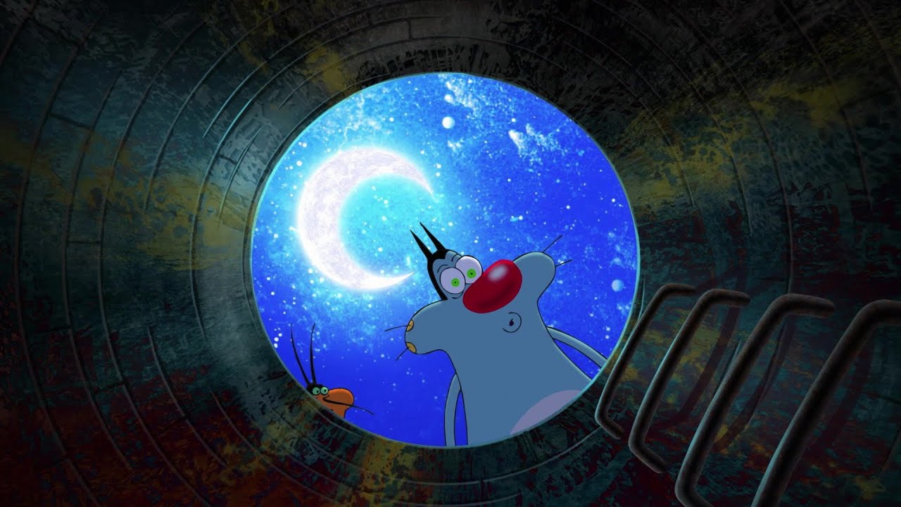हिंदी Oggy and the Cockroaches 🌙 ऑगी की रात - Hindi Cartoons for Kids