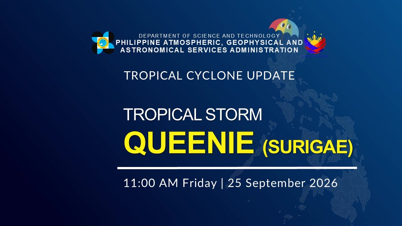 Press Briefing: Tropical Storm Queenie | September 25, 2026  | 11 AM - Friday