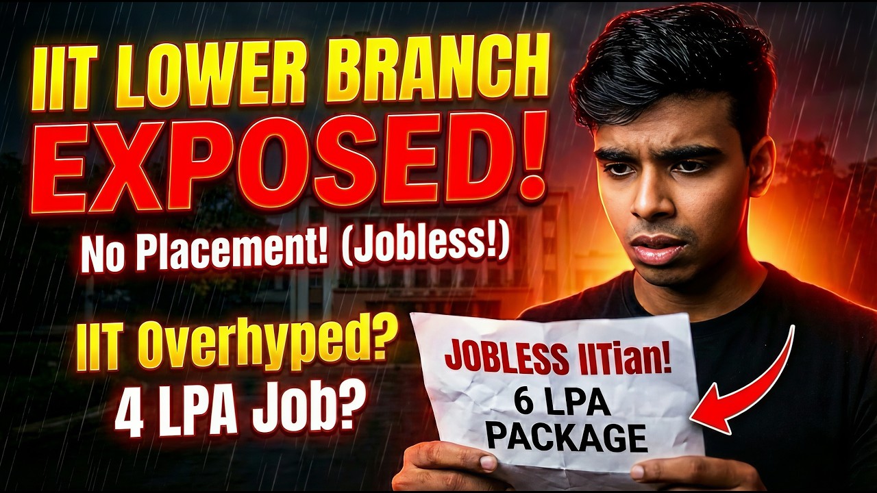 Lower Branch in IIT [EXPOSED] 🗿🔥 No Placements, No Respect 😭 Lower Branch In IIT vs NIT Top Branch