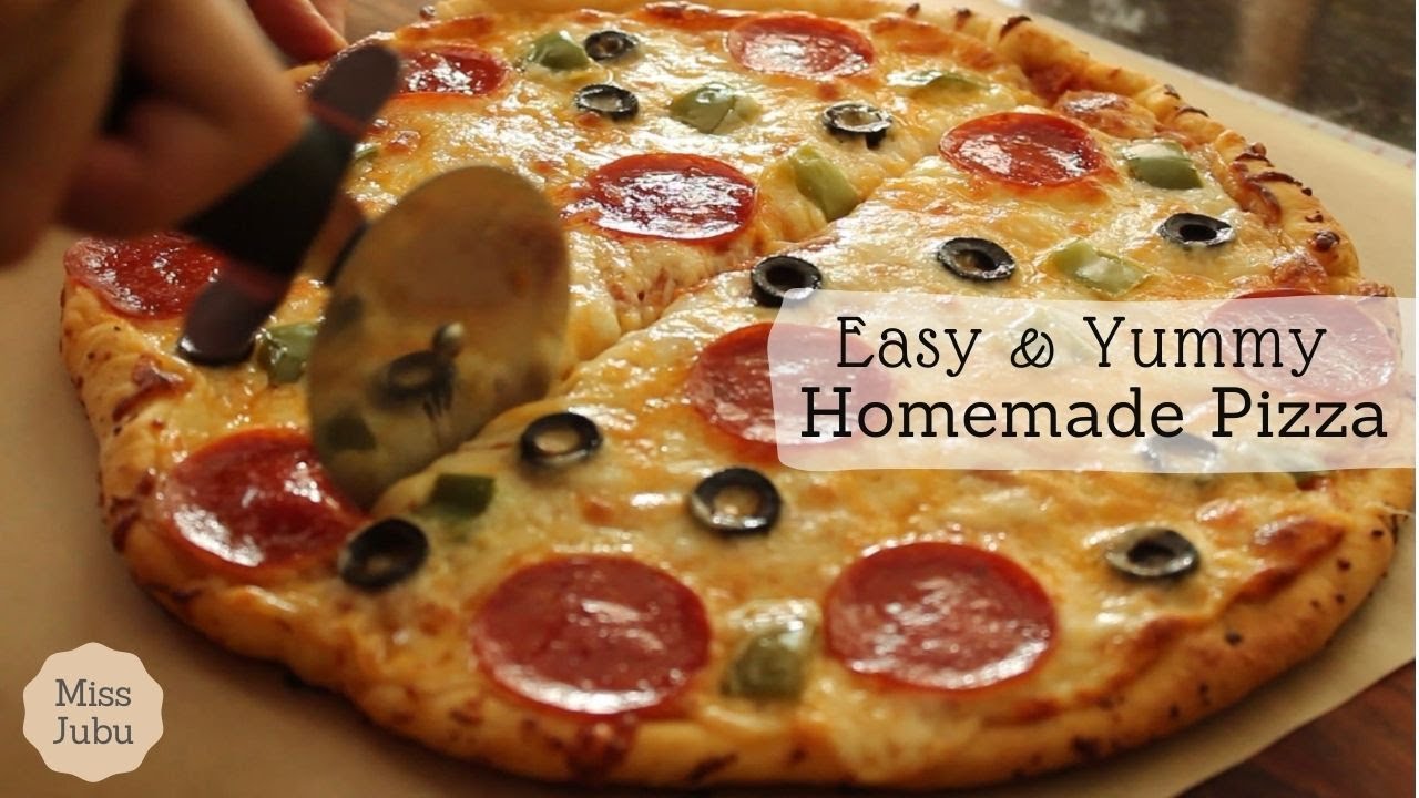 Best Homemade Pizza Ever; Recipes for Pizza Dough and Tomato Sauce/ VERY popular American Food