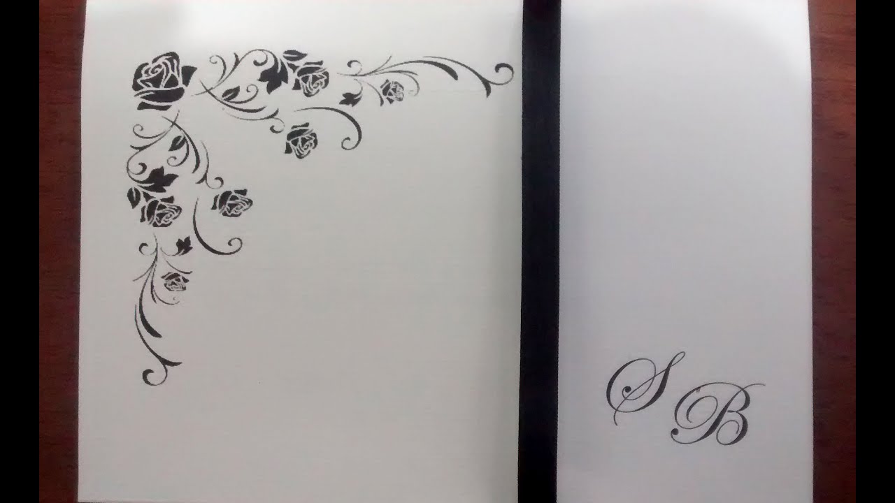 COMO FAZER CONVITE DE CASAMENTO COM ARABESCO NO WORD.❤️