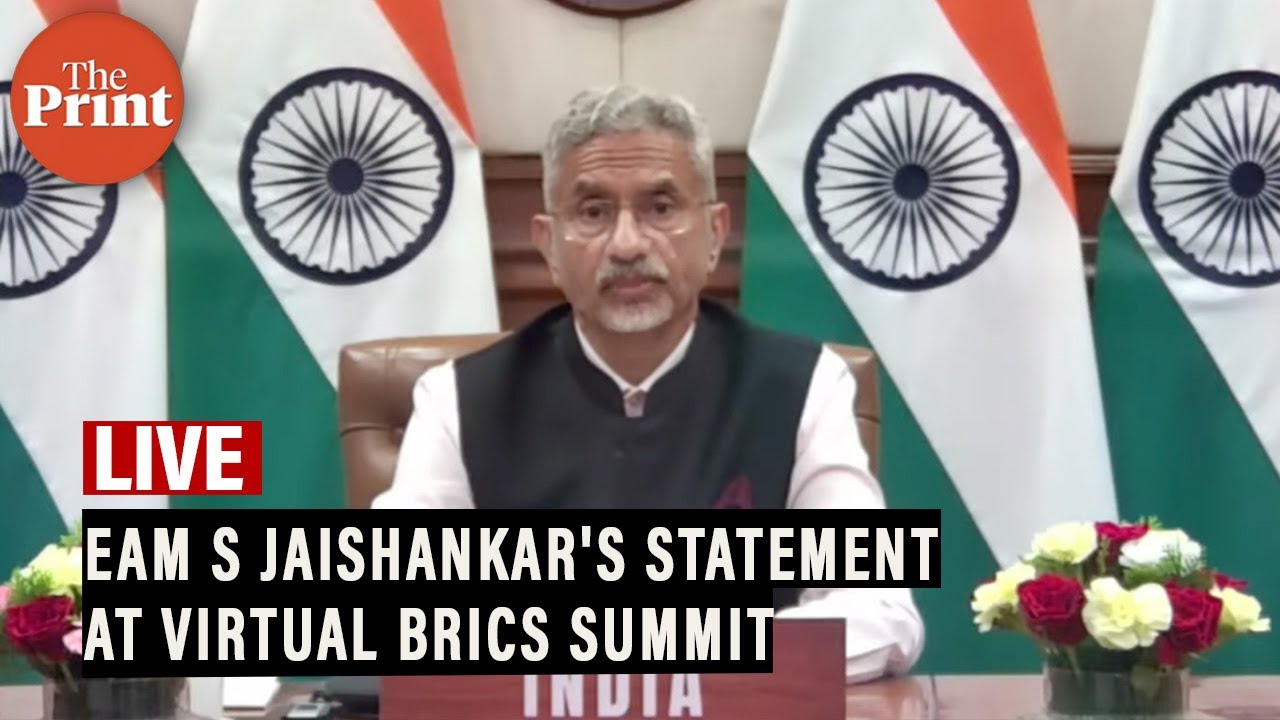 LIVE: EAM S Jaishankar's statement at virtual BRICS Summit
