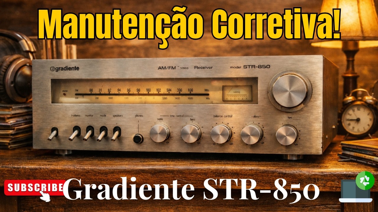 Gradiente STR850 - Canal em curto