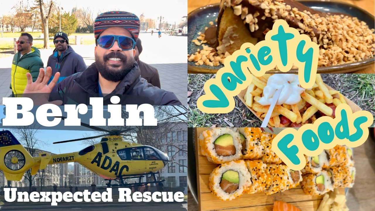 Berlin food exploring / unexpected rescue seen / friends visited Berlin / Malayalam