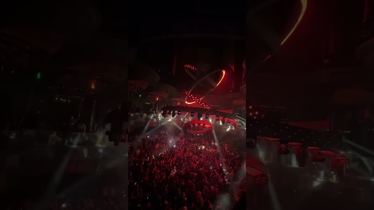 This is OMNIA Nightclub Las Vegas. Satisfaction in the main room with the life changing chandelier.