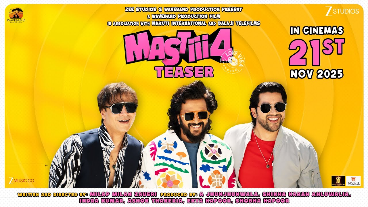 Masti 4 - Official Teaser | Riteish Deshmukh | Vivek Oberoi | Aftab Shivdasani | 21st Nov