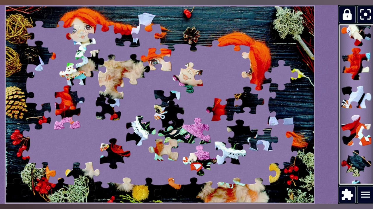 Textile dolls 🎎and hand made toys 🎎🔮✨//jigsaw puzzles craft🧩//Amazing puzzles Art🧩🧩//puzzlesArt 🧩//