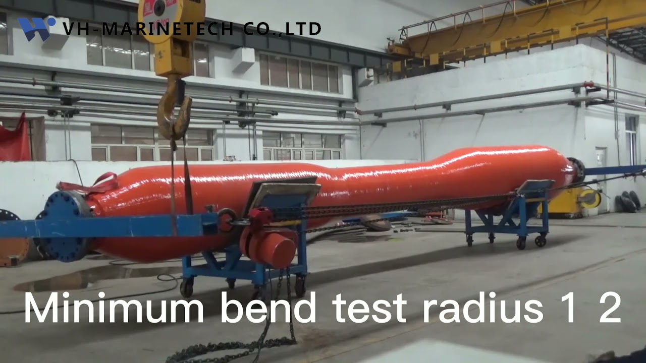 Minimum bend test radius-Marine oil hose