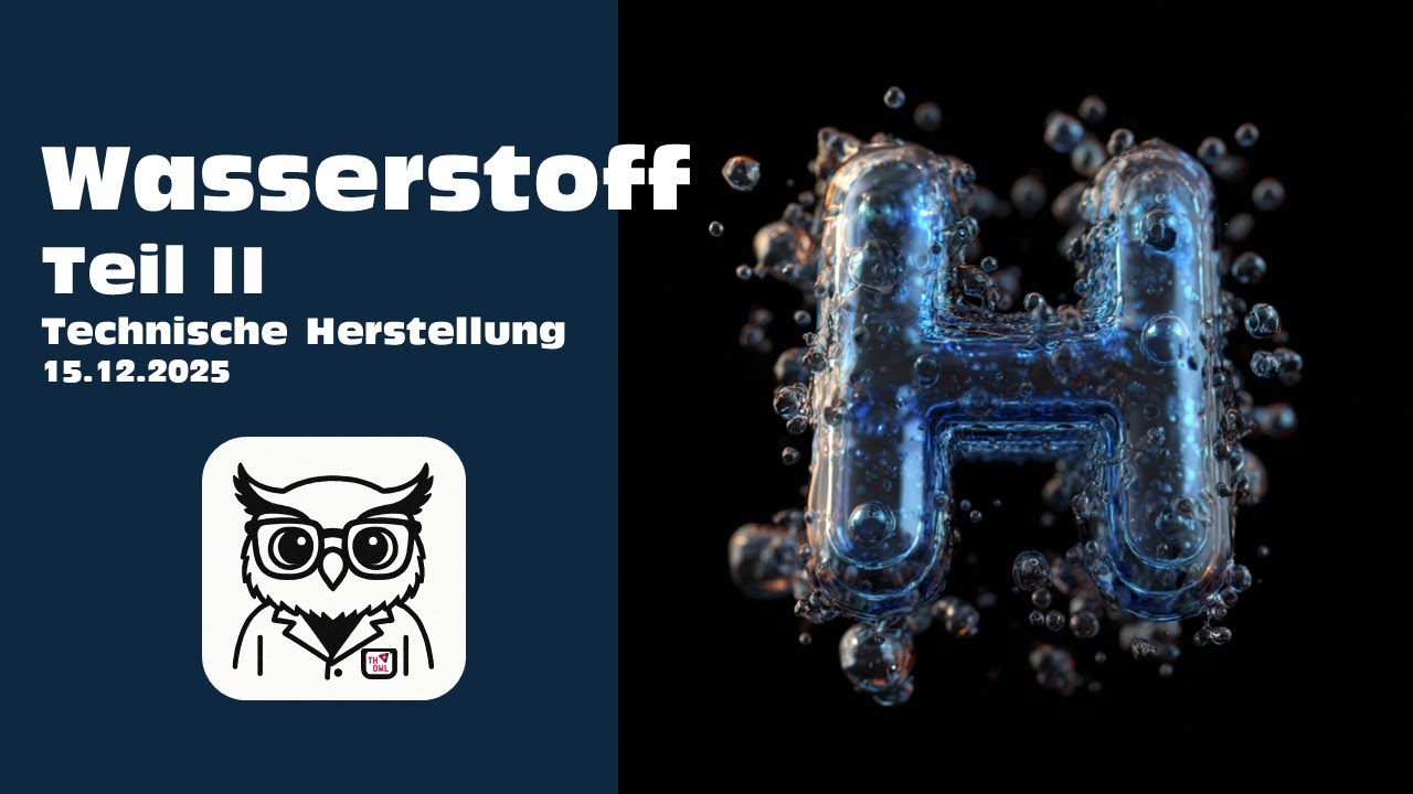 Allgemeine Chemie - Wasserstoff Teil II: Technische Herstellung -  TH OWL - WiSe 25/26 - 16.12.2025