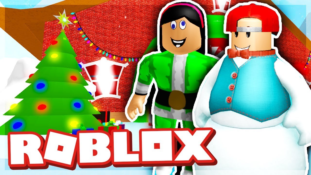 МОЯ ДЕВУШКА ПОМОГАЕТ МНЕ УКРАСТЬ ПОДАРКИ! - ПОБЕГ ИЗ МАСТЕРСКОЙ САНТЫ В ROBLOX ОББИ!