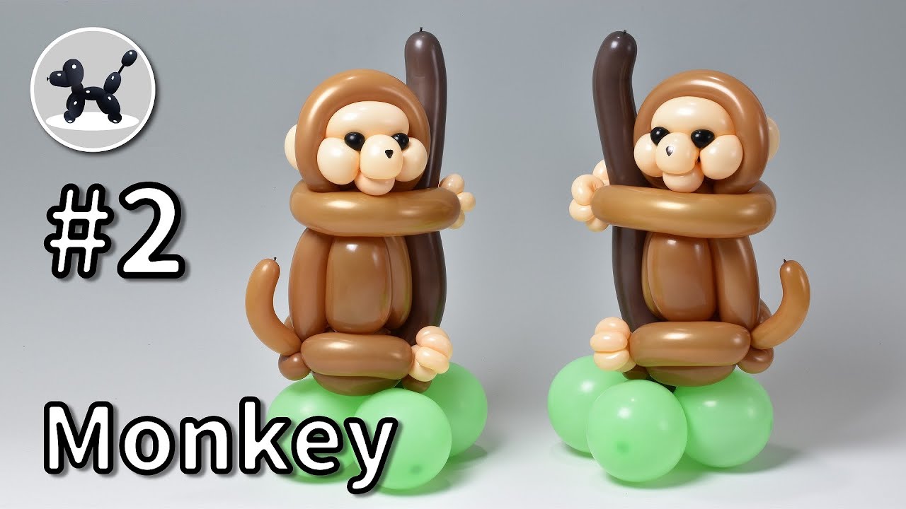 Monkey - How to Make Balloon Animals #2 / バルーンアートの作り方 #2 (サル)