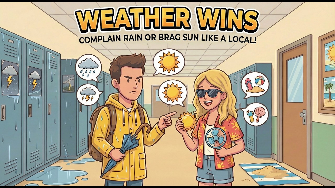 Speak English | Weather Wins - Complain Rain or Brag Sun Like a Local | English Podcast