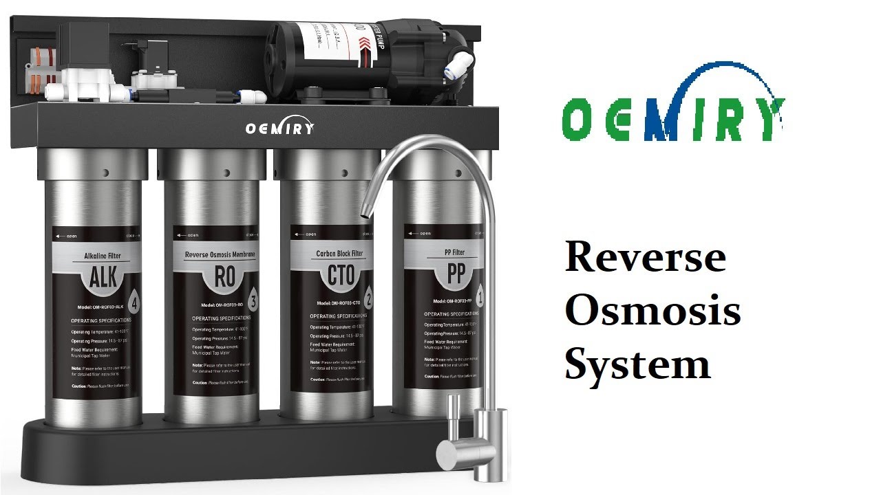 OEMIRY Alkaline UV Reverse Osmosis System Stainless Steel