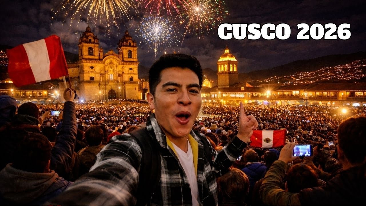 Así reciben el AÑO NUEVO 2026 en CUSCO ciudad inca / Carlitos10