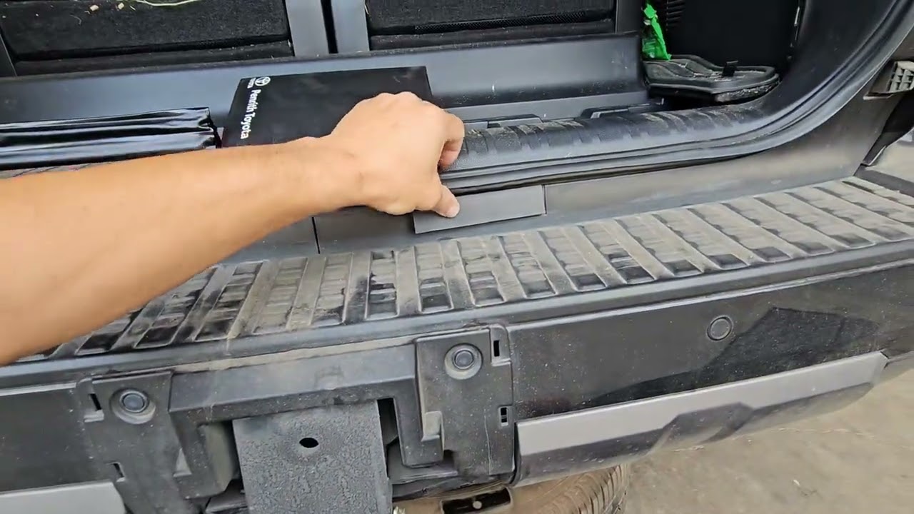 Toyota 250 series spare wheel. How to lower