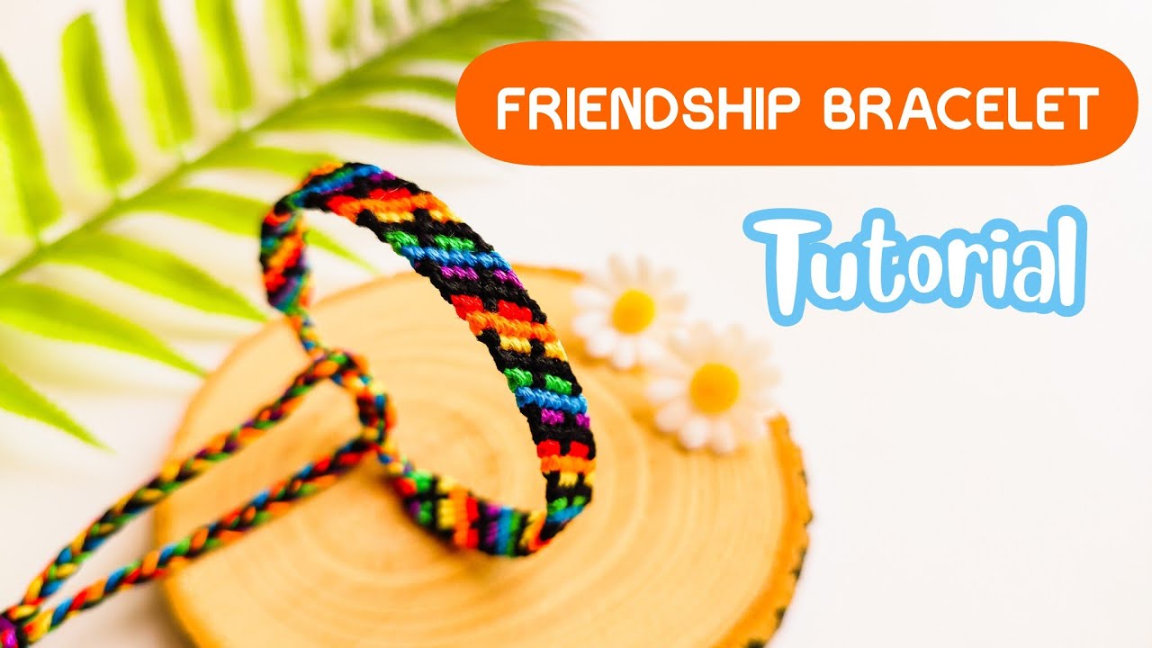 Friendship Bracelet Tutorial (Rainbow) | Easy DIY