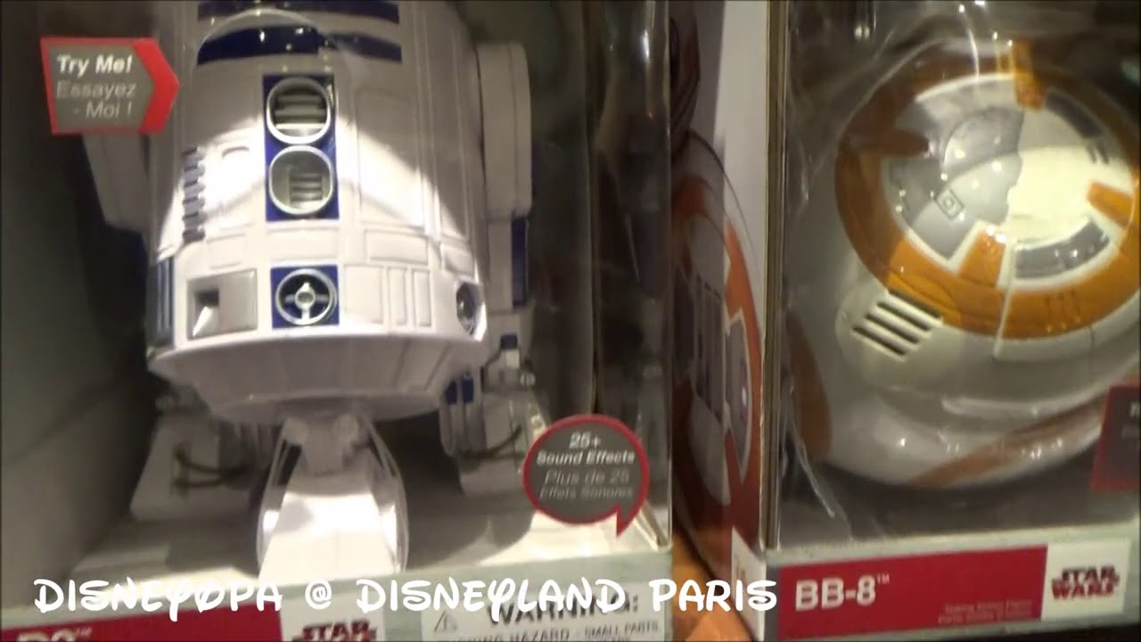 Disneyland Paris Merchandise Sprechende Star Wars Action Figuren R2-D2 & BB-8 DisneyOpa
