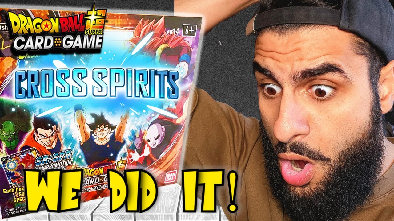 Pulling the BEST hit of my life! | Dragon Ball Super Card Game | Cross Spirits Pack Opening