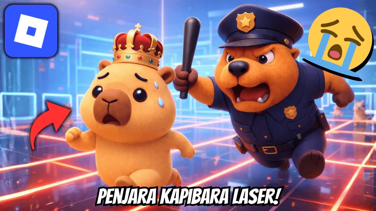 KABUR DARI PENJARA KAPIBARA PENUH LASER😭ROBLOX INDONESIA