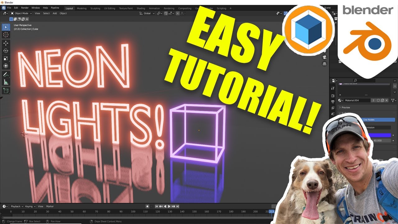 How to Make NEON LIGHTS fore EEVEE in Blender! (Beginner Tutorial)