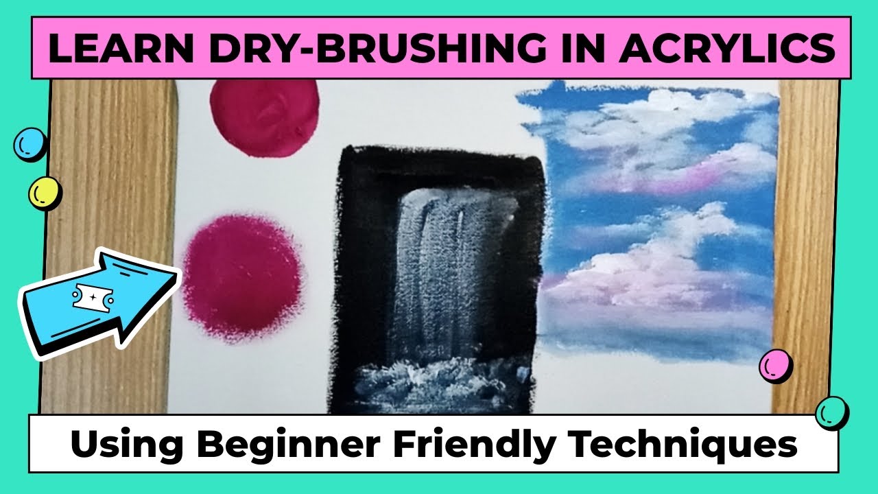 Learn The Dry Brush Painting Technique | Acrylic Painting For Beginners